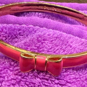 Kate Spade Gold and Pink Bangle